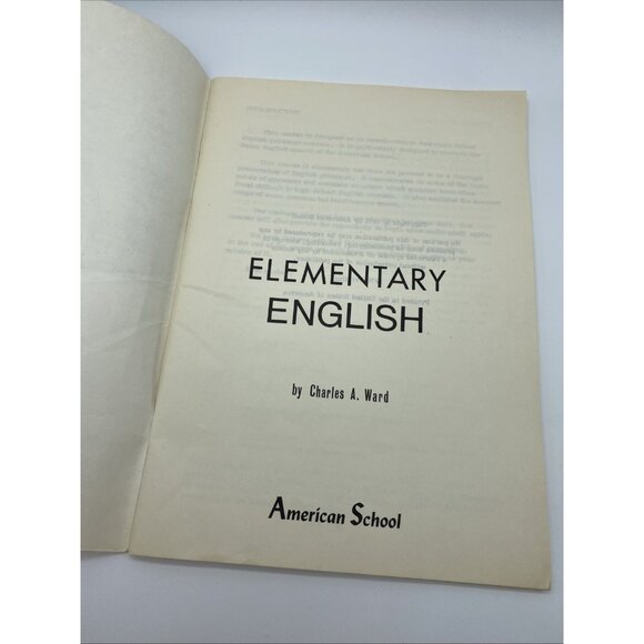 Elementary English by Charles A Ward American School Workbook 1976 Grammer - Picture 3 of 16